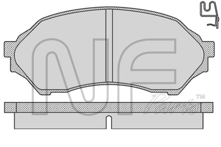 NF PARTS Комплект тормозных колодок, дисковый тормоз NF0017281